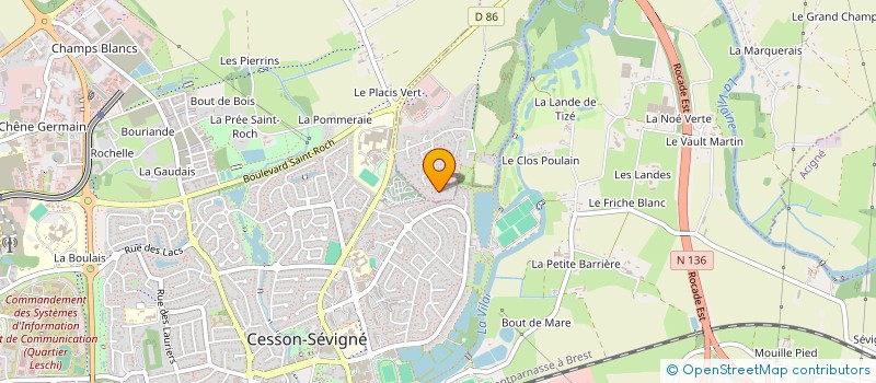 localisation de l'entreprise THE THIRD  THORIGNE-FOUILLARD