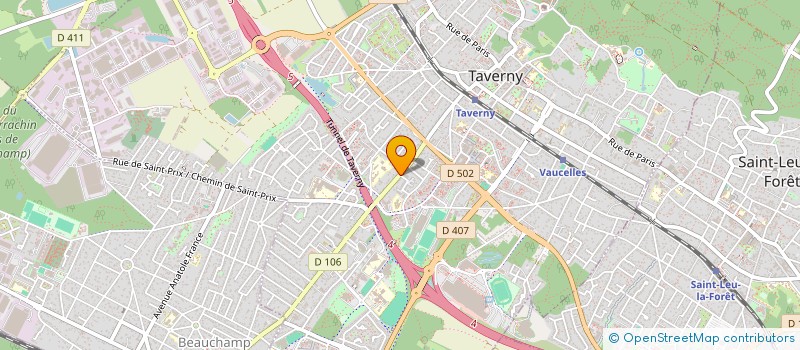 localisation de l'entreprise THE TIME  TAVERNY