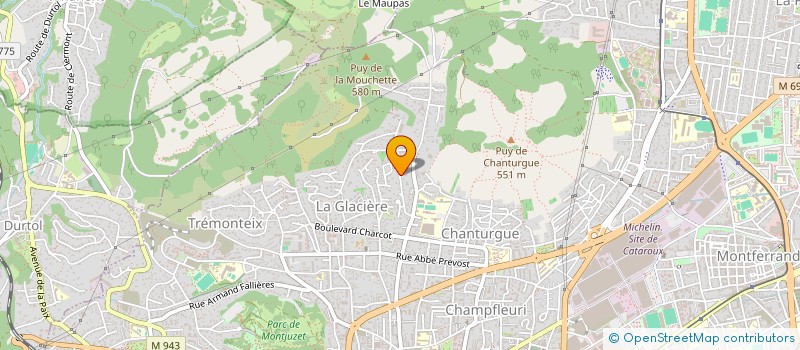 localisation de l'entreprise THE TOWN  CLERMONT-FERRAND