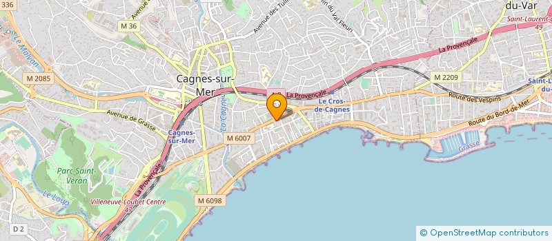 localisation de l'entreprise THE TRAVEL EXPERT à CAGNES-SUR-MER