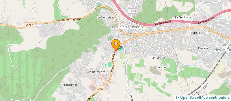 localisation de l'entreprise THE VIEW CANNES  LE LUC