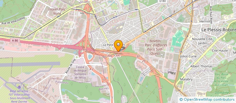 localisation de l'entreprise THE WASH A86 à CLAMART