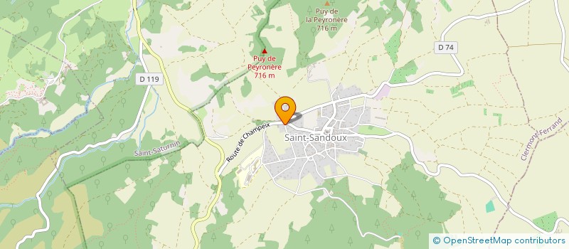 localisation de l'entreprise THE WEEDERS  SAINT-SANDOUX