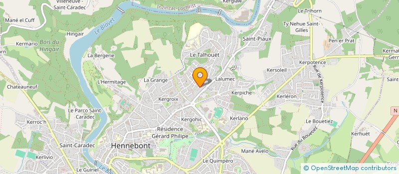 localisation de l'entreprise THE WEST PARADISE CORP.  HENNEBONT