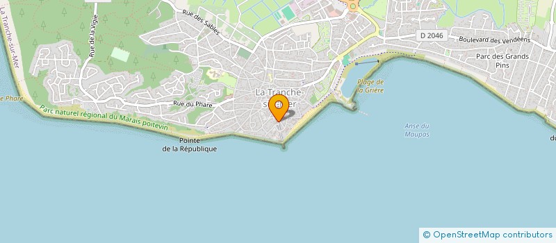 localisation de l'entreprise THE WEST TS à LA TRANCHE-SUR-MER