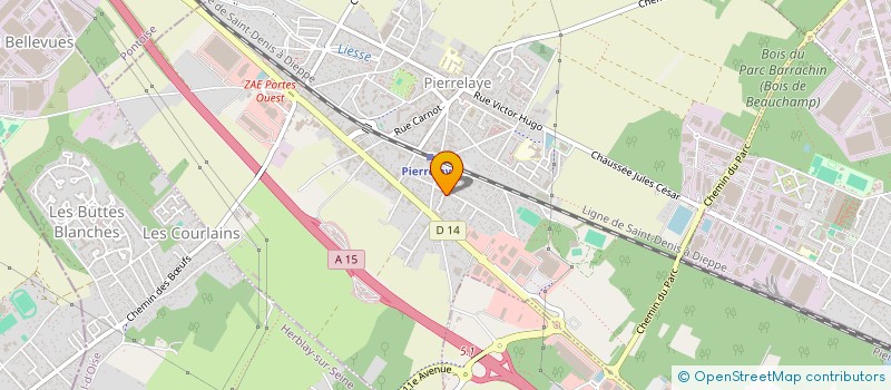 localisation de l'entreprise THE WIDE COMPANY à PIERRELAYE