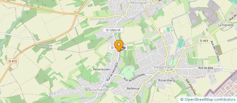 localisation de l'entreprise THE WINE HOUND  BUSCHWILLER