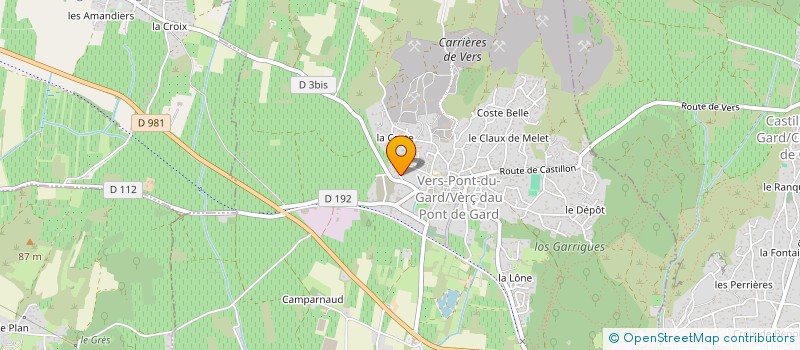 localisation de l'entreprise THE WINE INSPECTOR  VERS-PONT-DU-GARD