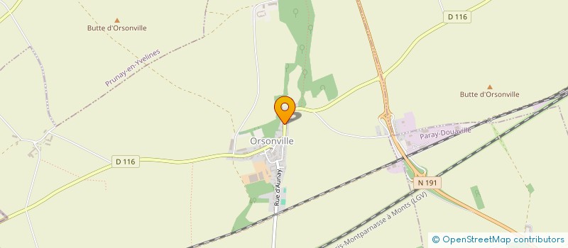 localisation de l'entreprise THE WINGS OF FAIRIES  ORSONVILLE