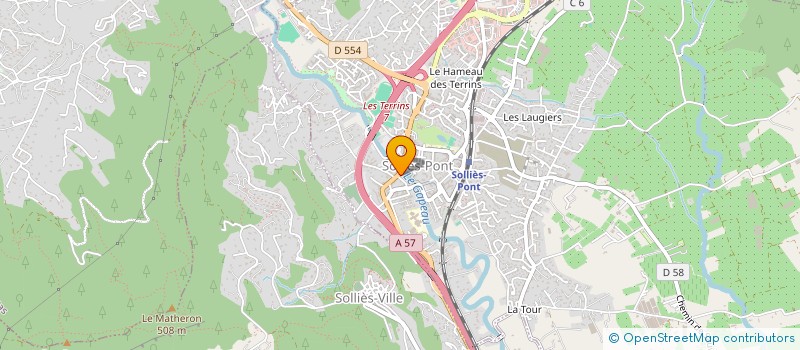 localisation de l'entreprise THE WINNER  SOLLIES-PONT