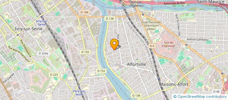 localisation de l'entreprise THE WISE & THE LEAF  ALFORTVILLE