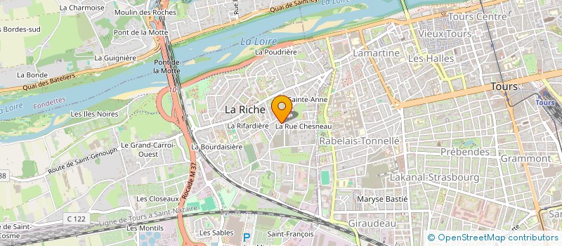 localisation de l'entreprise THE WOOD PROJECT  LA RICHE