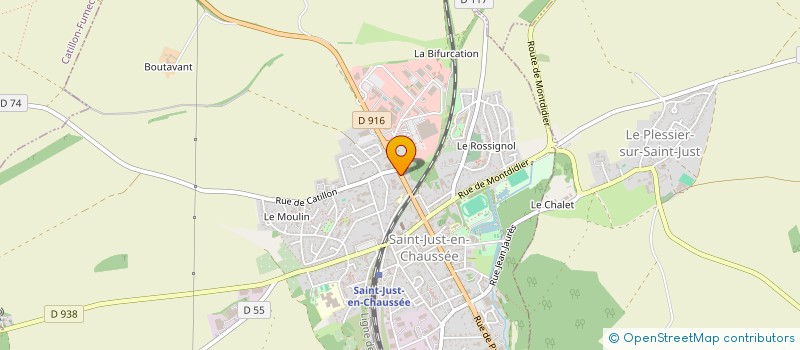 localisation de l'entreprise THE XTREME CLUB D'AUTO-MODELISME RESSONTOIS (THE XTREME CAR'S)  SAINT-JUST-EN-CHAUSSEE