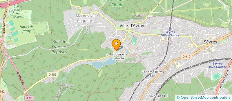 localisation de l'entreprise THE16SHOP  VILLE-D'AVRAY