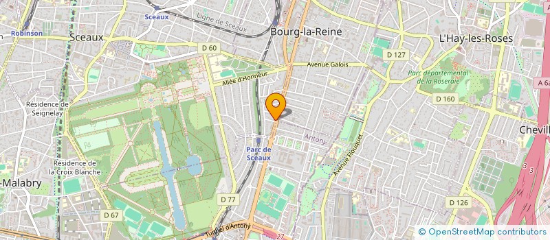 localisation de l'entreprise THE5K  SCEAUX