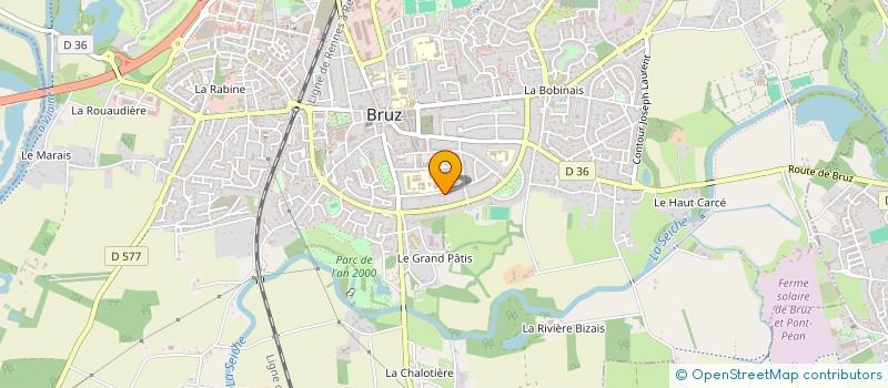 localisation de l'entreprise THEA  BRUZ