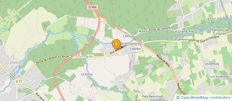 localisation de l'entreprise THEA  LE CONTROIS-EN-SOLOGNE