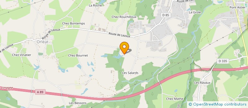 localisation de l'entreprise THEA  ORLEAT