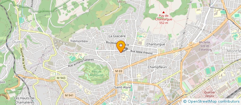 localisation de l'entreprise THEACTIF  CLERMONT-FERRAND