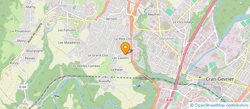 localisation de l'entreprise THEAGENE  POISY