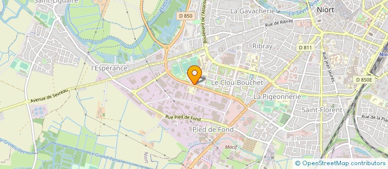 localisation de l'entreprise THEALI à NIORT