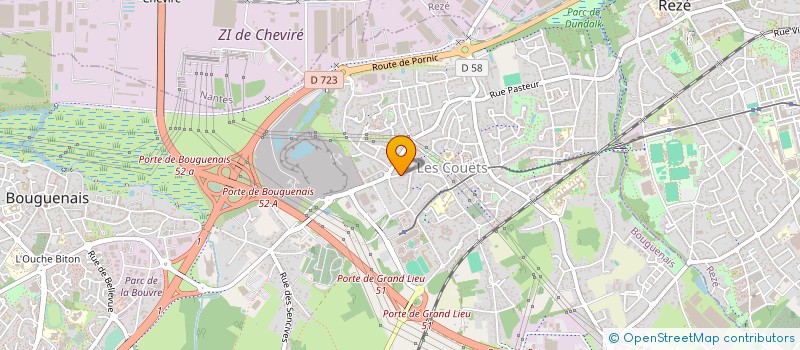 localisation de l'entreprise THEAM à BOUGUENAIS