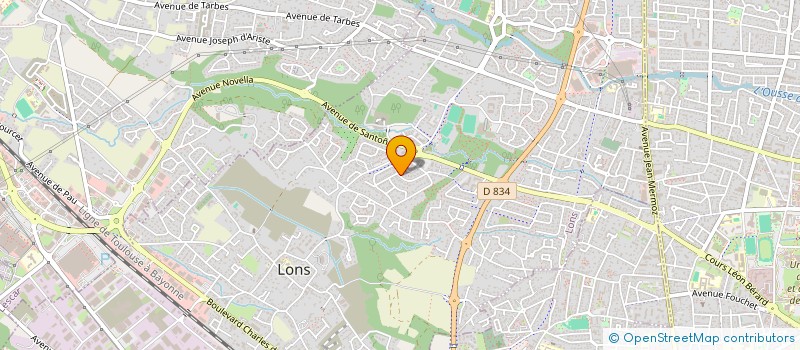 localisation de l'entreprise THEANIS LES CHAMPS DU BOIS à LONS