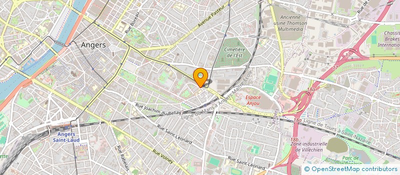 localisation de l'entreprise THEATRE 49 à ANGERS