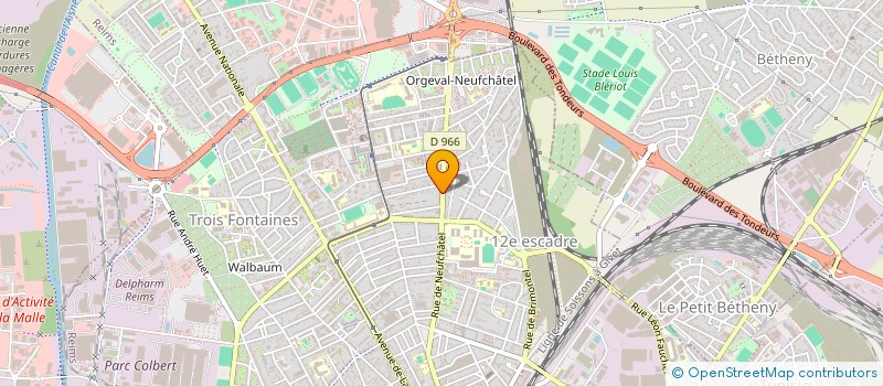 localisation de l'entreprise THEATRE A DEUX  REIMS