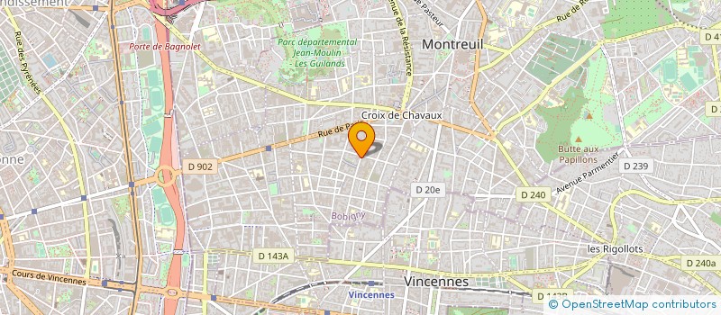 localisation de l'entreprise THEATRE A L'ENVERS à MONTREUIL