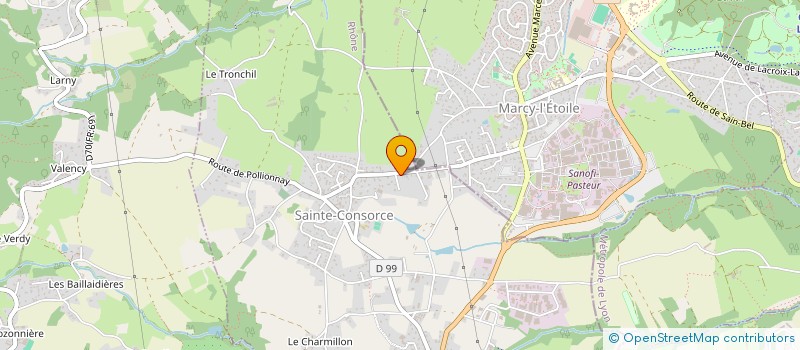 localisation de l'entreprise THEATRE A MARCY  MARCY L'ETOILE