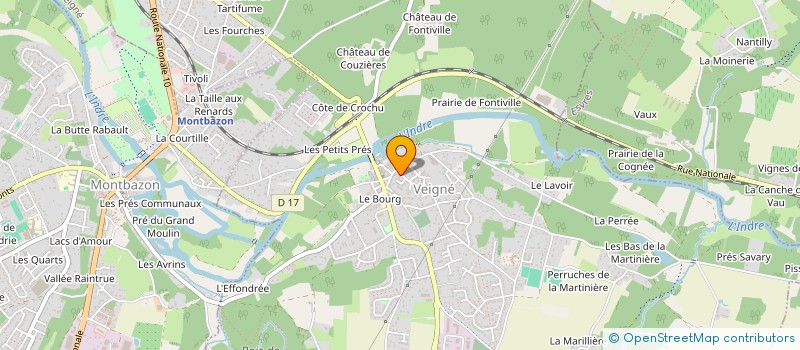 localisation de l'entreprise THEATRE A SUIVRE  VEIGNE