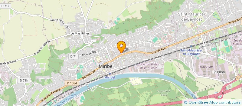 localisation de l'entreprise THEATRE ALLEGRO  MIRIBEL