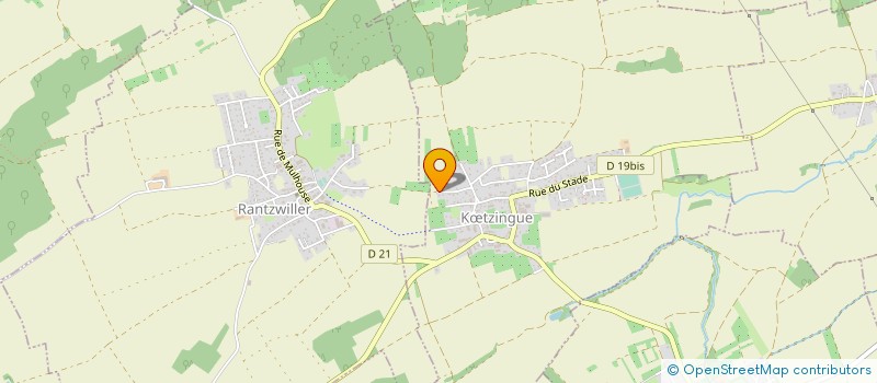 localisation de l'entreprise THEATRE ALSACIEN DE KOETZINGUE - ELSASSER THEATER VO KETZIGA  WALTENHEIM