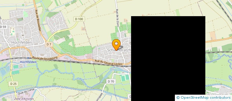localisation de l'entreprise THEATRE ALSACIEN SCHWINDRATZHEIM  D'LUSCHTIGE SCHWENGELSER   SCHWINDRATZHEIM