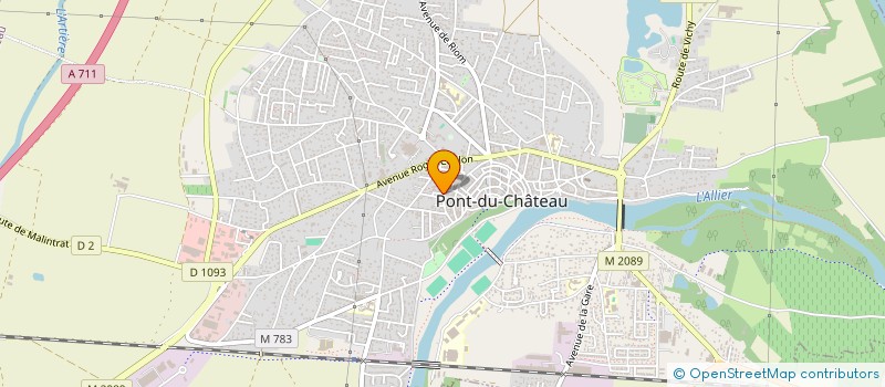 localisation de l'entreprise THEATRE AMATEUR FAMILIAL  PONT-DU-CHATEAU