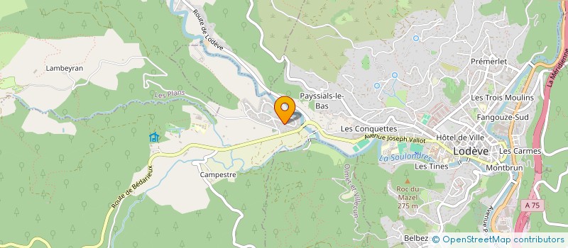 localisation de l'entreprise THEATRE AMATEUR LODEVOIS CREATIF  LODEVE