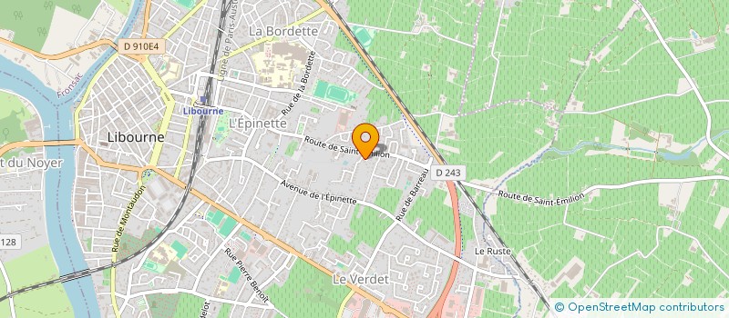 localisation de l'entreprise THEATRE ATELIER LIBOURNE T.A.L. à LIBOURNE