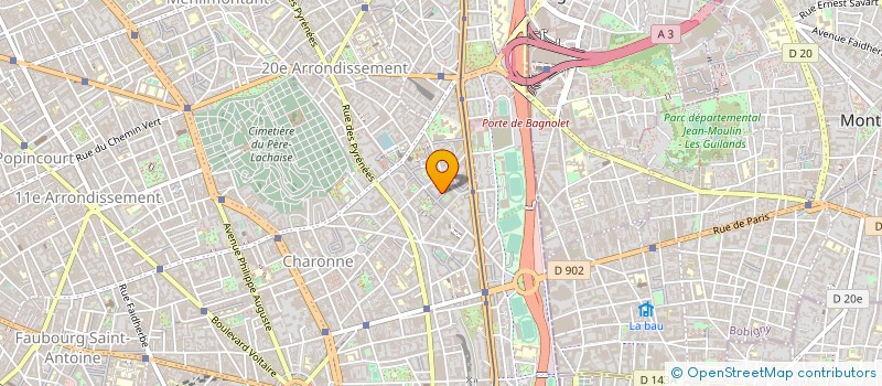 localisation de l'entreprise THEATRE AUX MAINS NUES à PARIS