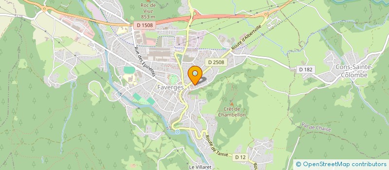 localisation de l'entreprise THEATRE BONNE PIOCHE  FAVERGES-SEYTHENEX