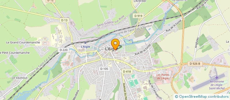 localisation de l'entreprise THEATRE & COMPAGNIE JEAN LOUIS BOURDON à L'AIGLE