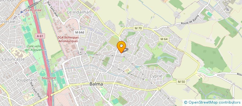 localisation de l'entreprise THEATRE D'AMELANCHE  BALMA