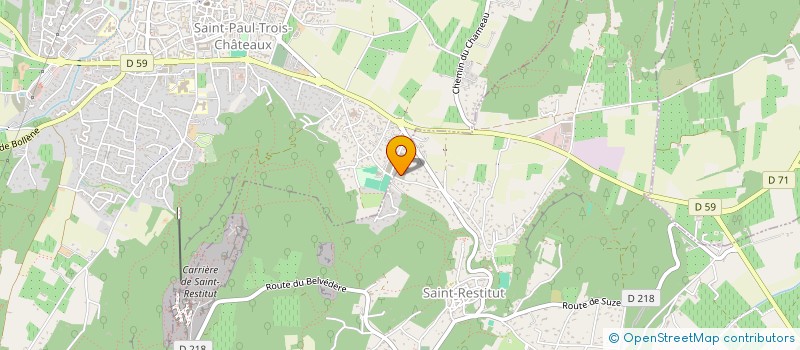 localisation de l'entreprise THEATRE D 'IMAGES  SAINT-RESTITUT