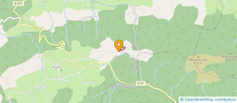 localisation de l'entreprise THEATRE DE BLEUET à LA BASTIDE-DE-SEROU