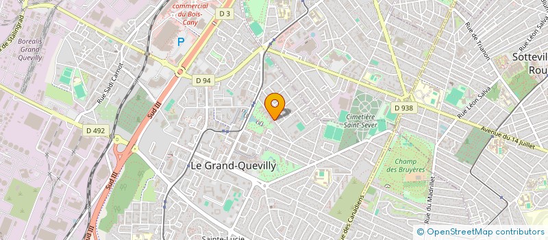 localisation de l'entreprise THEATRE DE L'AME  LE GRAND-QUEVILLY