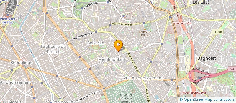 localisation de l'entreprise THEATRE DE L'AURORE  PARIS