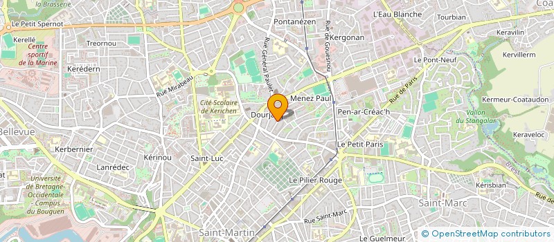 localisation de l'entreprise THEATRE DE L'AURORE à BREST