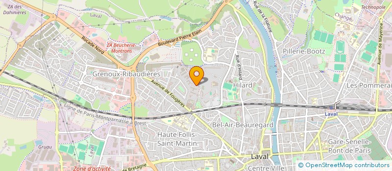localisation de l'entreprise THEATRE DE L'ECHAPPEE à LAVAL