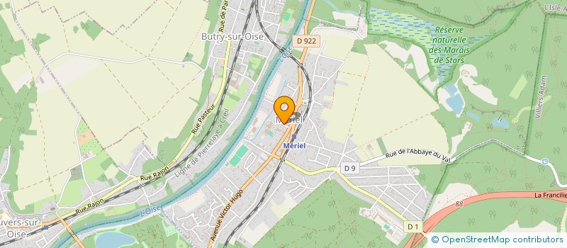 localisation de l'entreprise THEATRE DE L'EMPREINTE  MERIEL