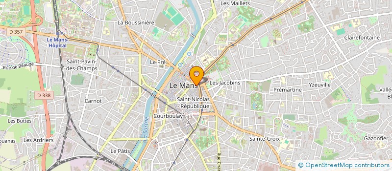 localisation de l'entreprise THEATRE DE L'EPHEMERE  LE MANS